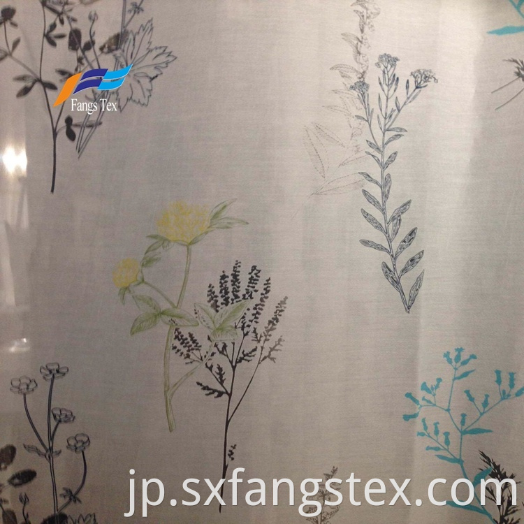 Polyester Sheer Printed Childre's Window Curtain Fabric 4